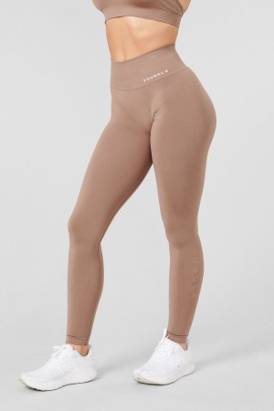 Young LA W220 - Core Seamless Leggings Khaki | Australia UGHNO-6278