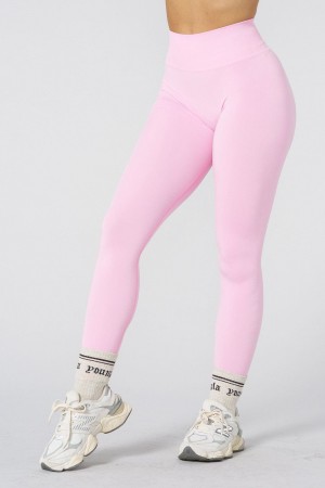 Young LA W220 - Core Seamless Leggings Pink | Australia EBMVX-0196