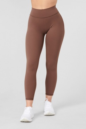 Young LA W221 - Staple Leggings Dark Brown | Australia SETRD-4301