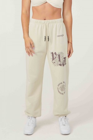 Young LA W224 Rose Joggers Cream | Australia SUGBA-1437