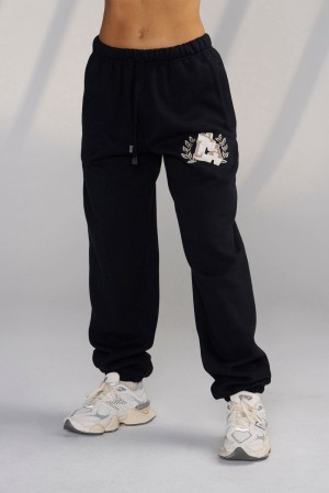 Young LA W226 - Teddy Jogger Black | Australia JECWS-0458