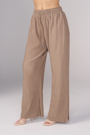 Young LA W244 Aria Pleated Pants Khaki | Australia RUBHX-7604