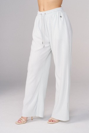 Young LA W244 Aria Pleated Pants White | Australia DANJF-4051