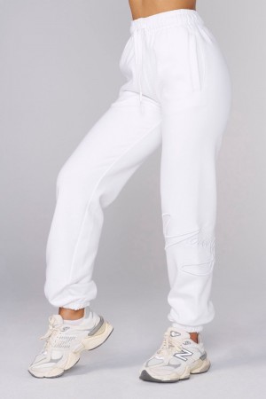 Young LA W246 Signature Joggers White | Australia LKYAP-4819