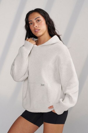 Young LA W514 - Bella Sweater Hoodie Light Grey | Australia YMQJG-8546