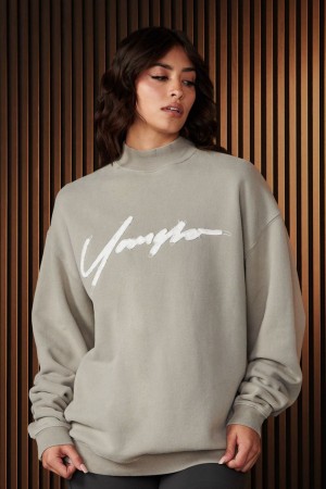 Young LA W521 - Urban Crewneck Grey | Australia GWJEM-8014