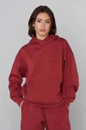 Young LA W534 Scuba Hoodie Red | Australia RSYQM-1047