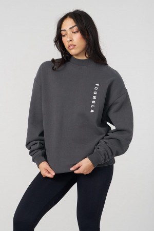 Young LA W539 Eternal Crewneck Dark Grey | Australia PSVHL-4578