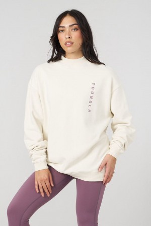 Young LA W539 Eternal Crewneck White | Australia XODCU-2794