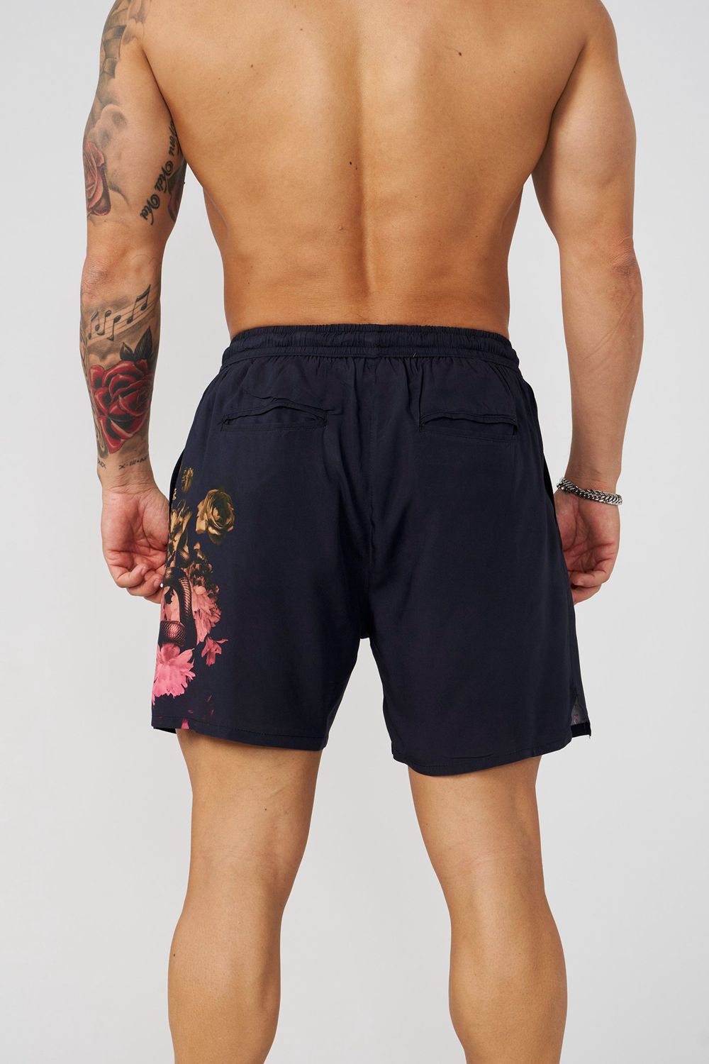 Young LA 1006 - Miami Sunset Shorts Black | Australia NWZAR-9687