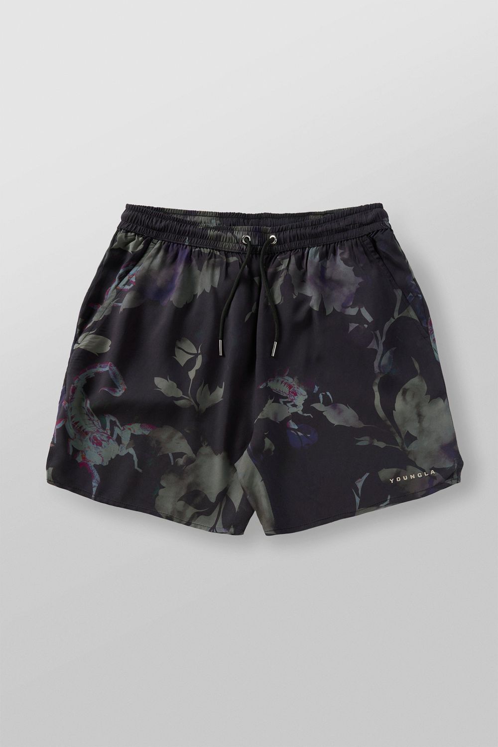 Young LA 1006 - Miami Sunset Shorts Black | Australia GNQLW-4091