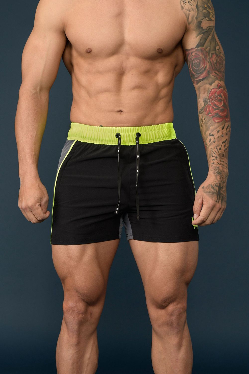 Young LA 101 Bodybuilding Short Shorts Black | Australia AYOCS-3481