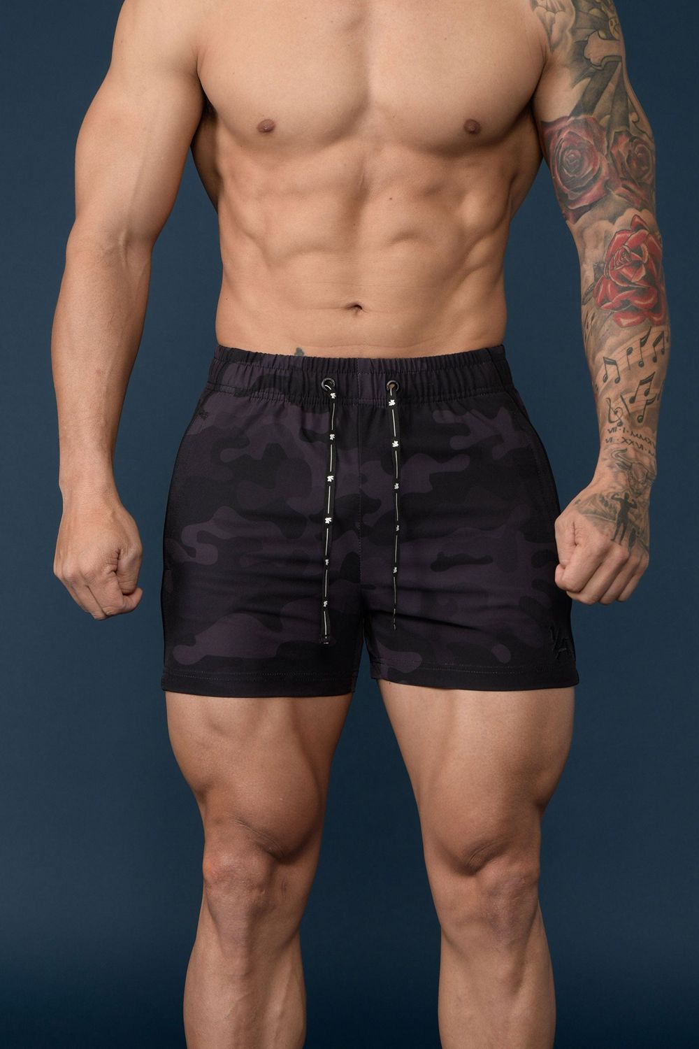 Young LA 101 Bodybuilding Short Shorts Black | Australia WVEGI-3964