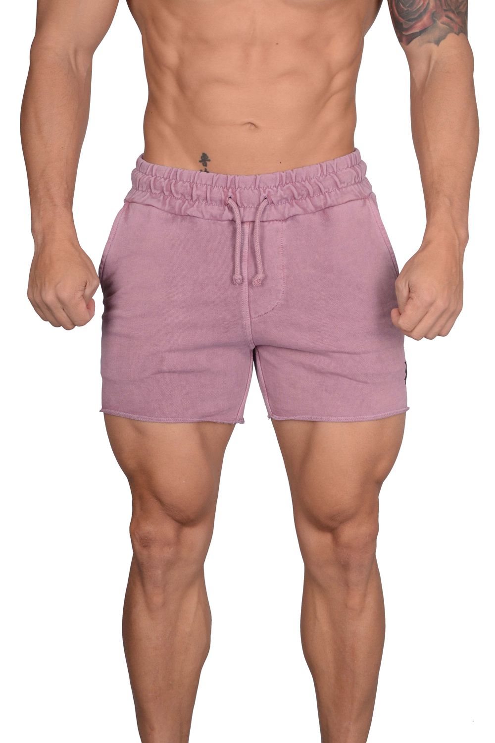 Young LA 102 Bodybuilding French Terry Shorts Purple | Australia ASDVY-3859