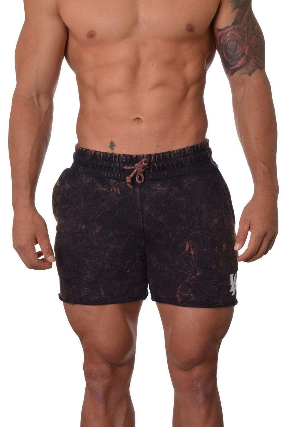 Young LA 102 Bodybuilding French Terry Shorts Black | Australia ODURX-1347