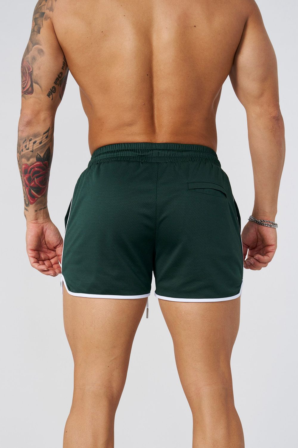 Young LA 1037 - Mesh Bodybuilding Shorts Green | Australia YKLGQ-9265