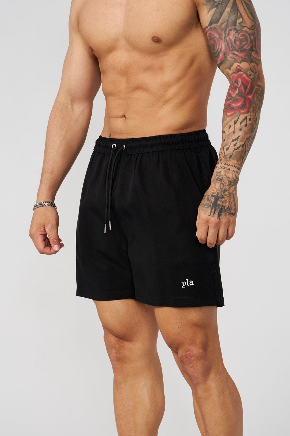 Young LA 1044 - Yacht Club Shorts Black | Australia SAMBL-8490