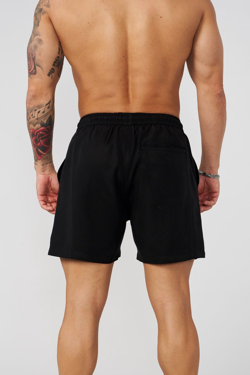 Young LA 1044 - Yacht Club Shorts Black | Australia SAMBL-8490