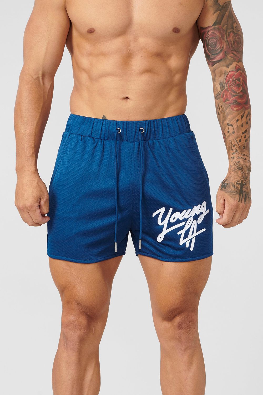 Young LA 104 Legacy Shorts Blue | Australia EXYUA-3125