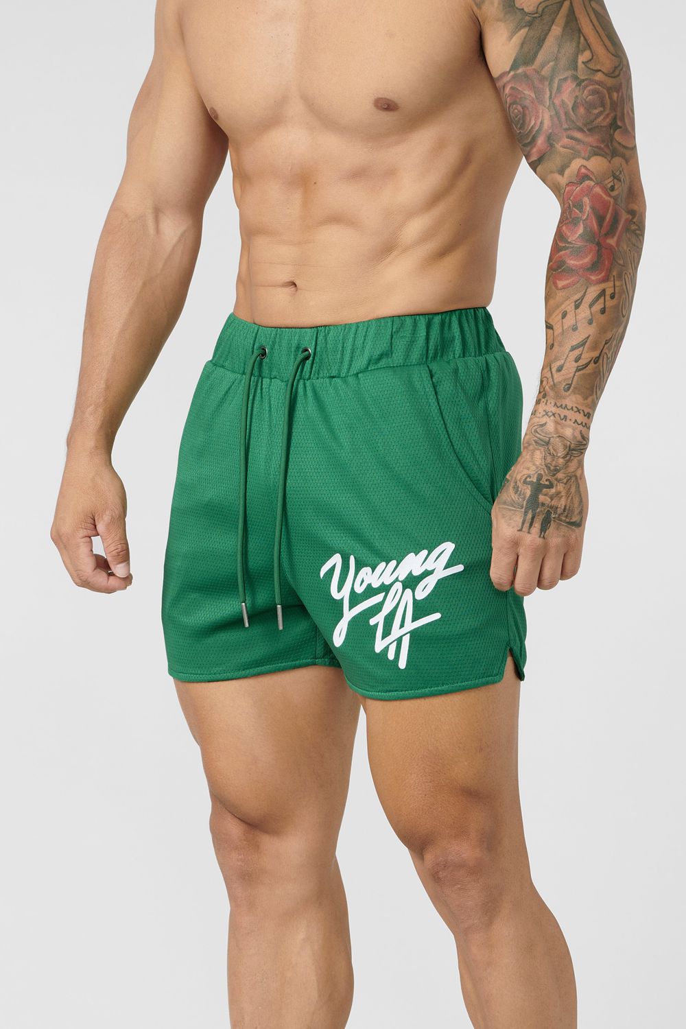 Young LA 104 Legacy Shorts Green | Australia XYBFZ-1539