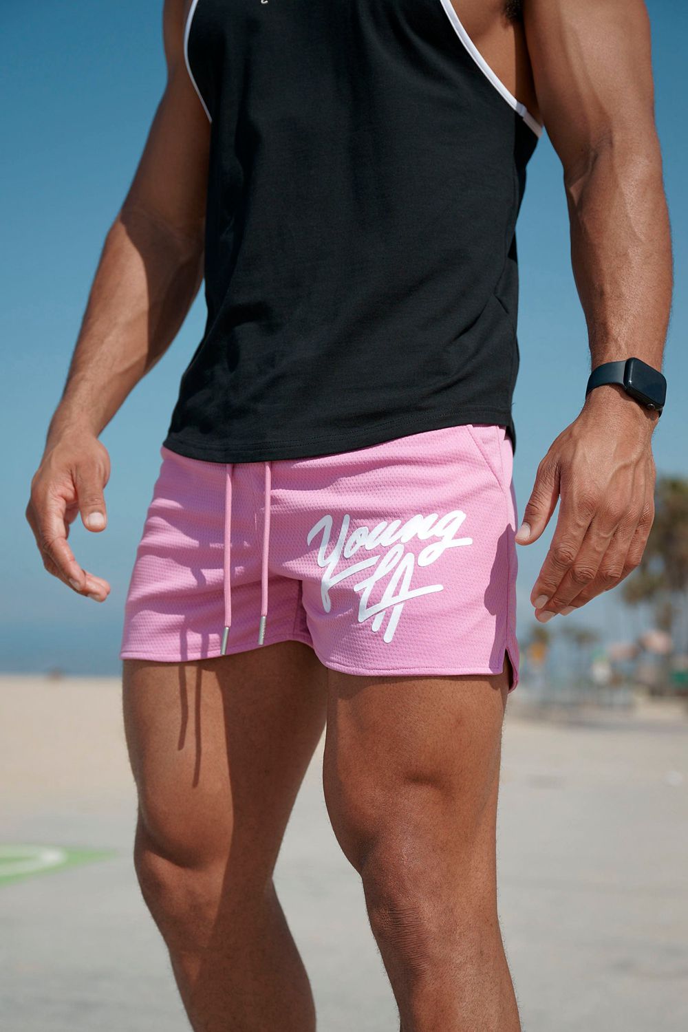 Young LA 104 Legacy Shorts Pink | Australia BWPAV-2876