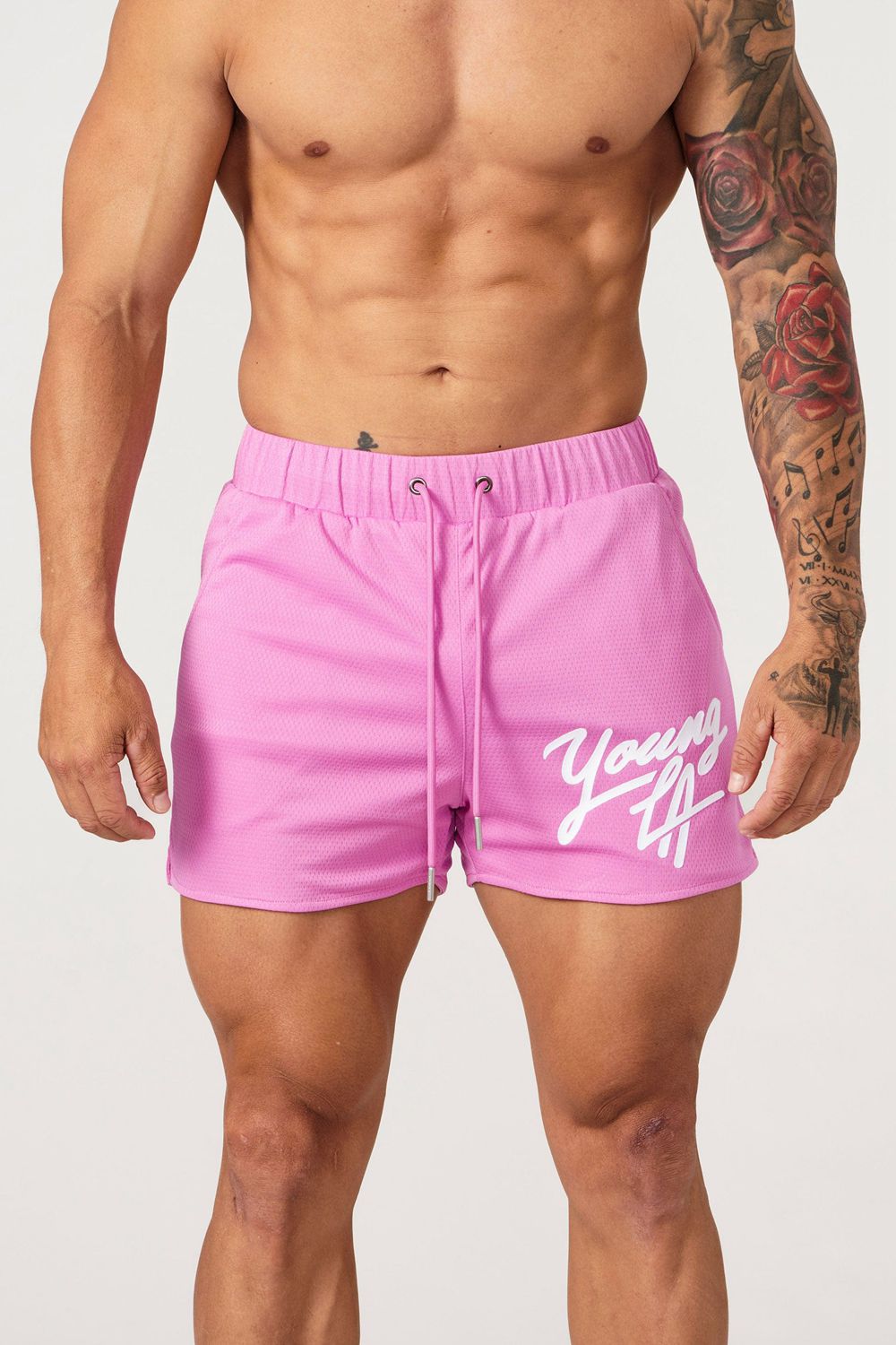 Young LA 104 Legacy Shorts Pink | Australia BWPAV-2876