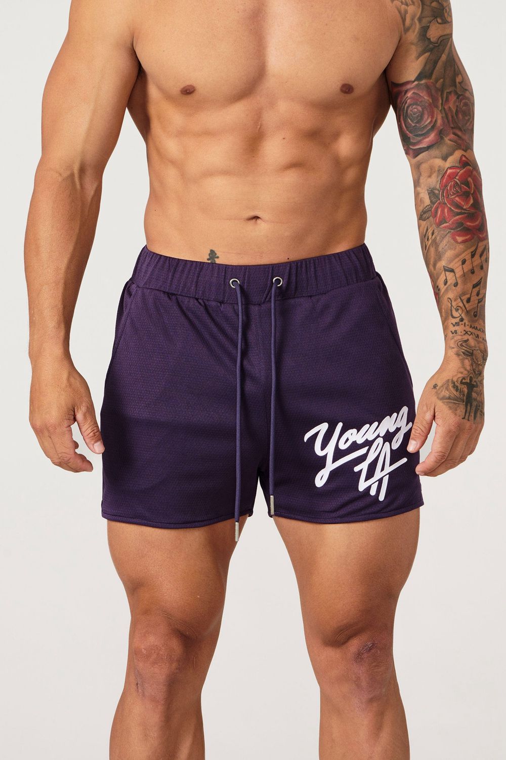 Young LA 104 Legacy Shorts Purple | Australia NWHQG-8347