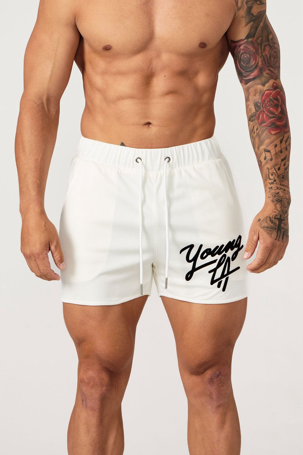 Young LA 104 Legacy Shorts White | Australia OGTRA-1254