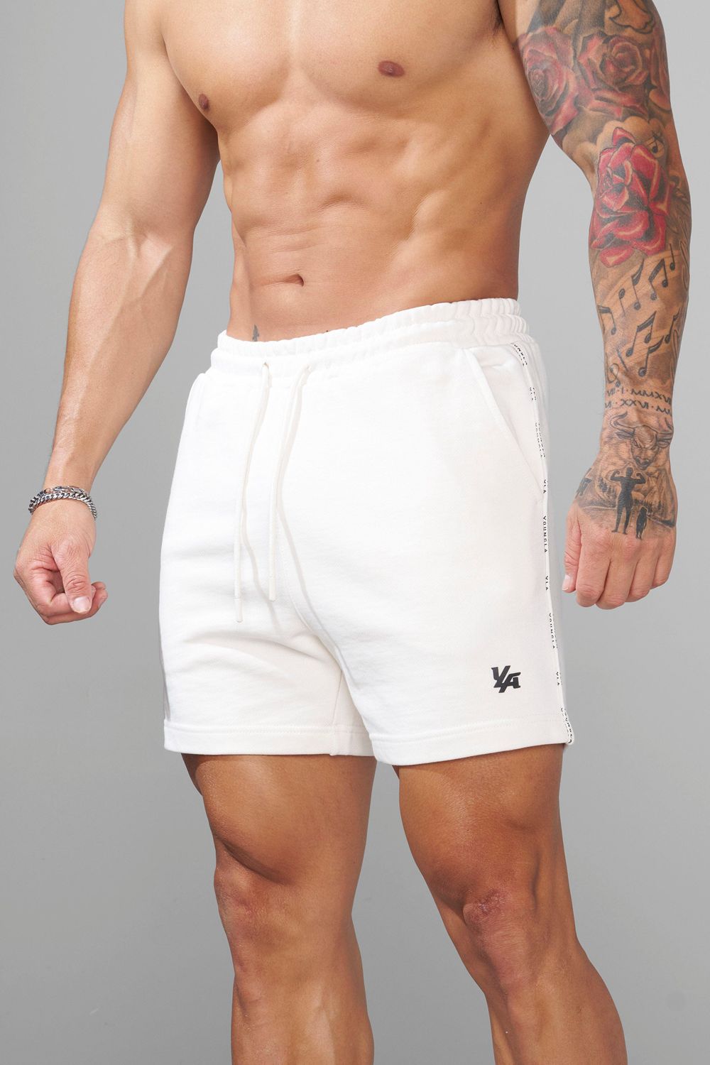 Young LA 1078 - Piping Collection - Shorts White | Australia SBXAF-4950