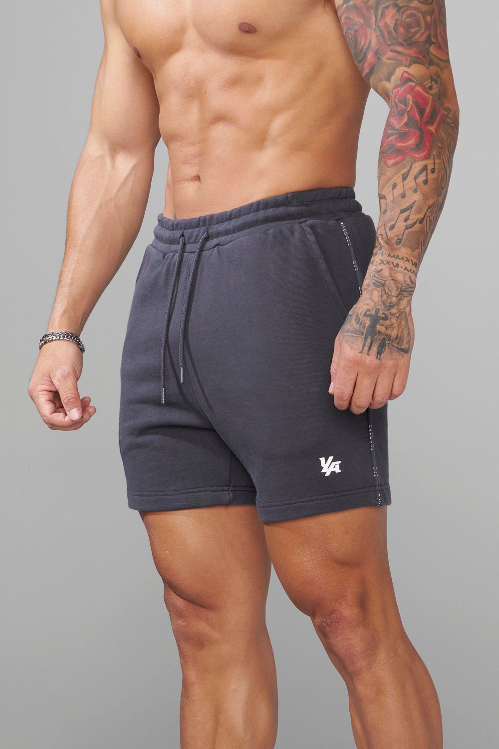 Young LA 1078 - Piping Collection - Shorts Grey | Australia AJIPS-2834