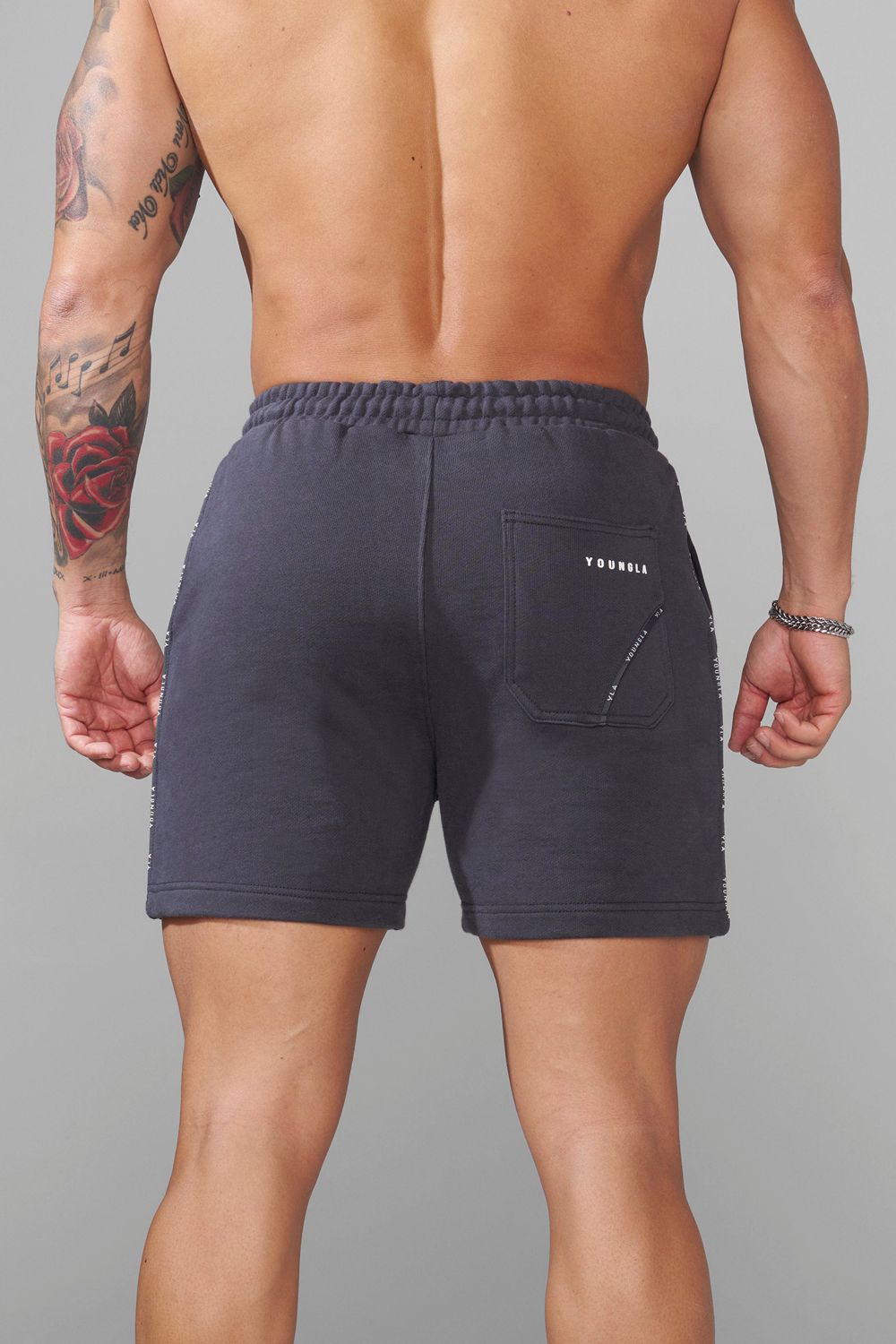 Young LA 1078 - Piping Collection - Shorts Grey | Australia AJIPS-2834