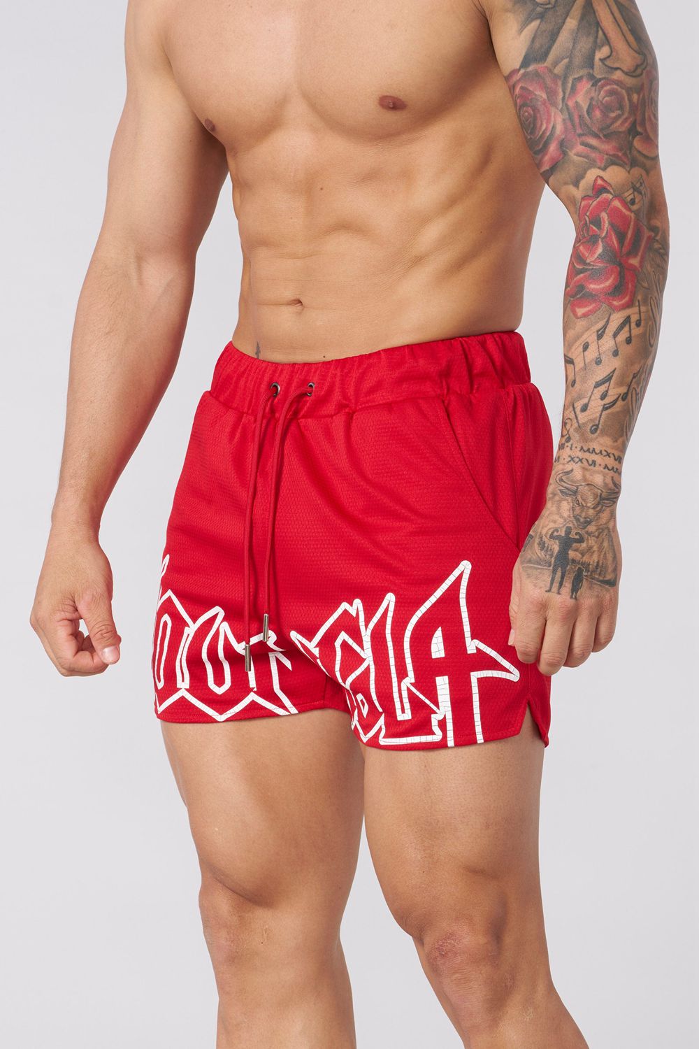 Young LA 1109 - All-Star Shorts Red | Australia XSDRT-7213