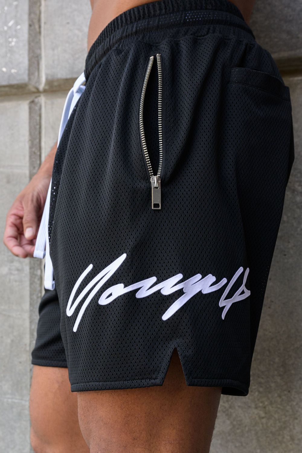 Young LA 115 Signature Shorts Black | Australia EMUGS-0295