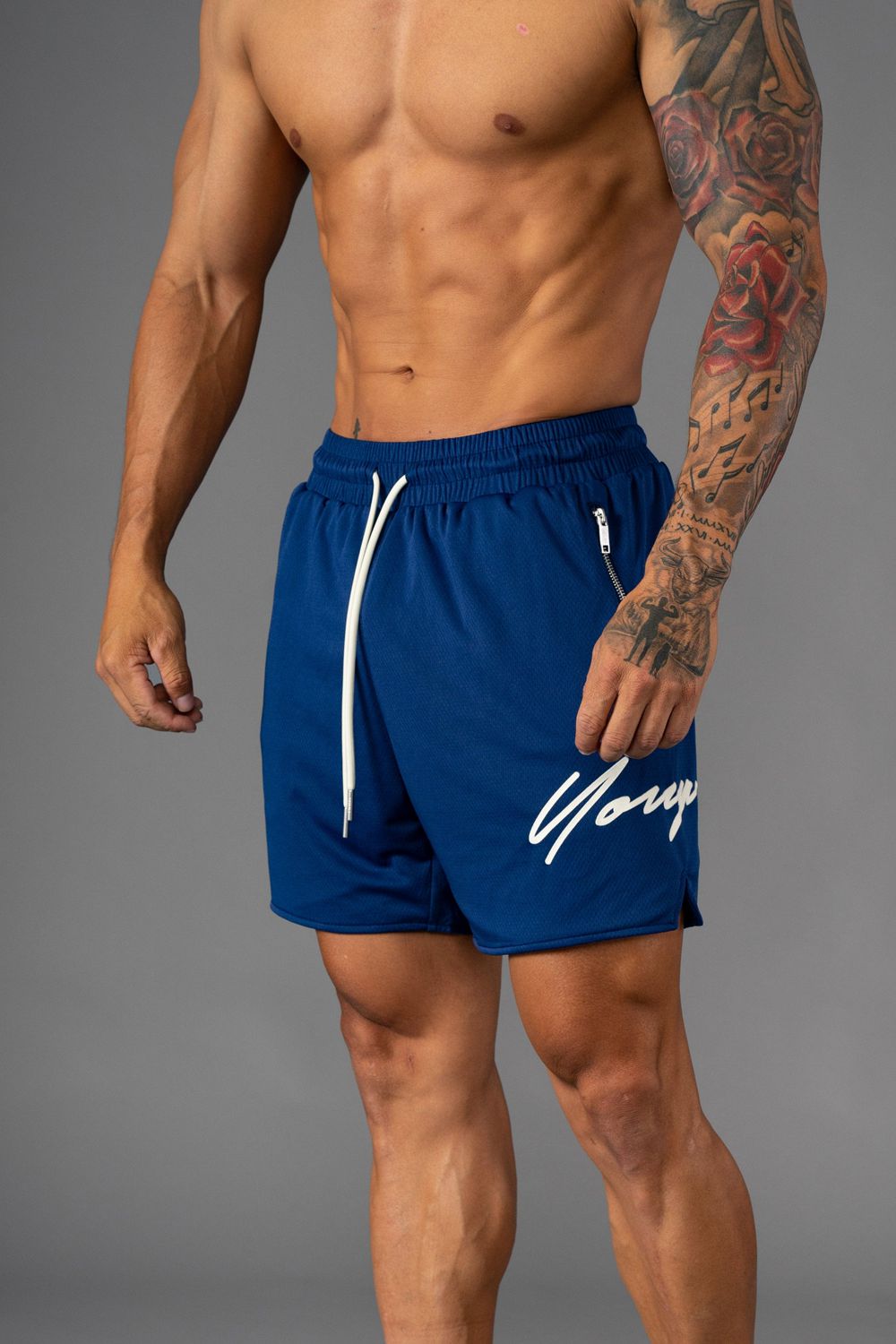 Young LA 115 Signature Shorts Blue | Australia CKJEZ-0615