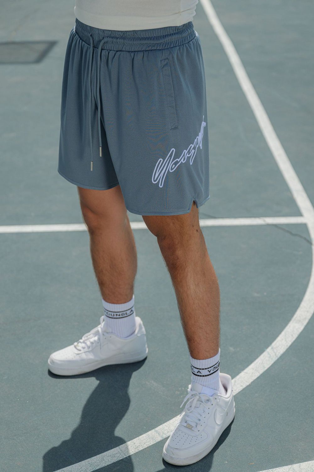 Young LA 117 Sig Shorts Grey | Australia TNQLY-6723