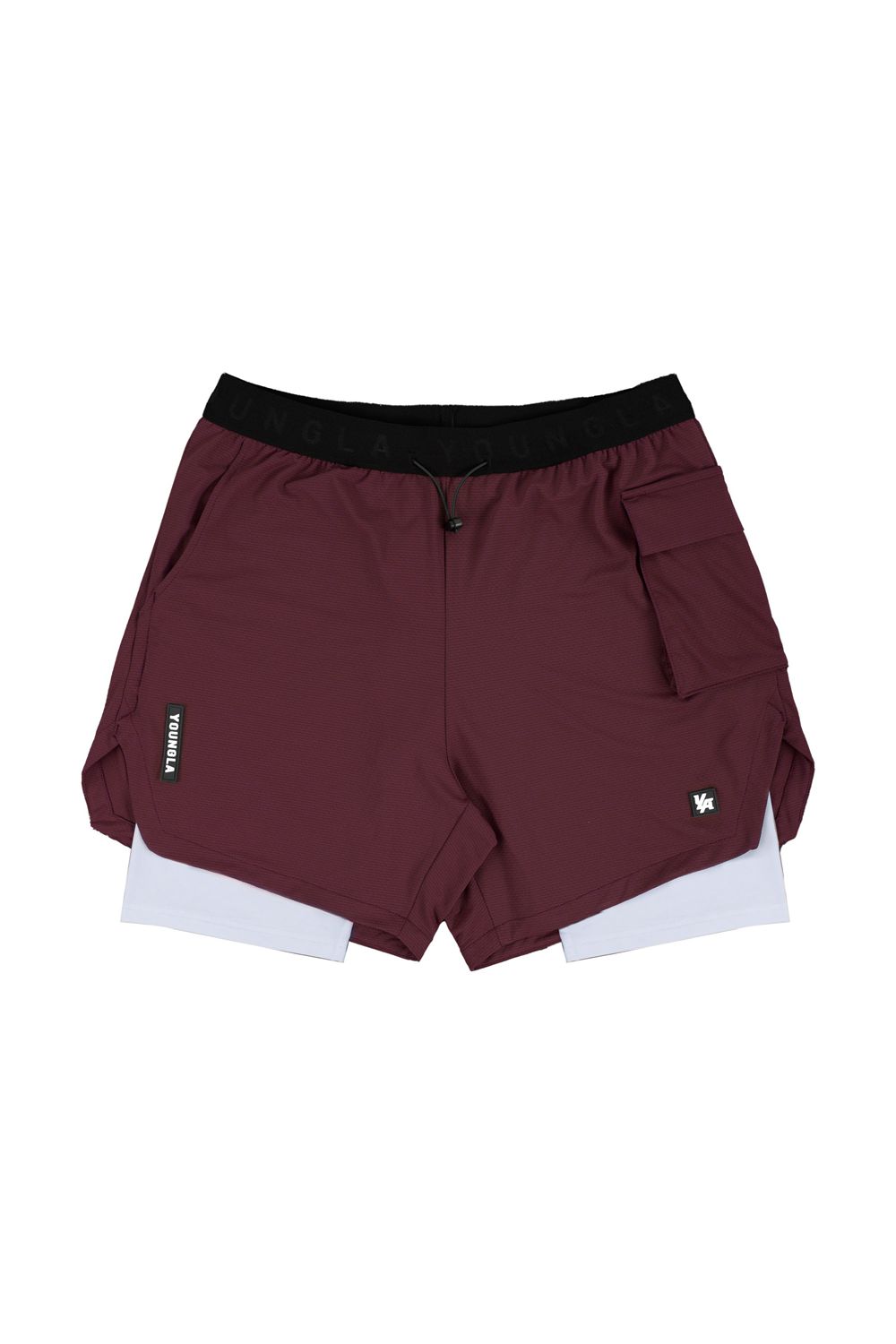 Young LA 121 Performance Line Compression Shorts Burgundy | Australia AXDBO-5790