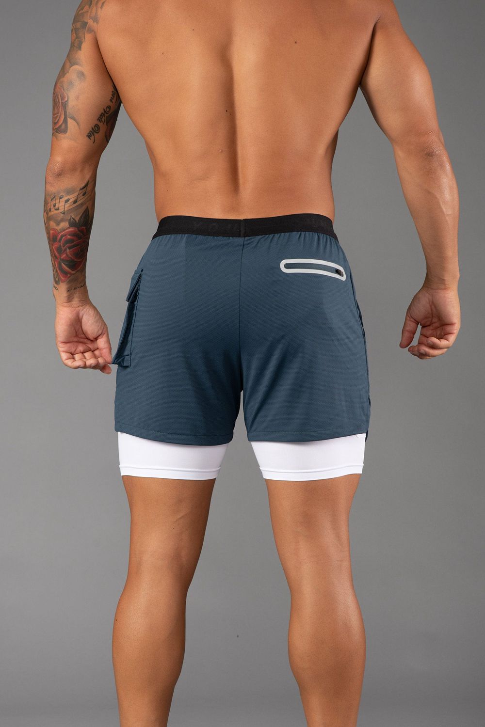 Young LA 121 Performance Line Compression Shorts Teal | Australia AWFPK-2964