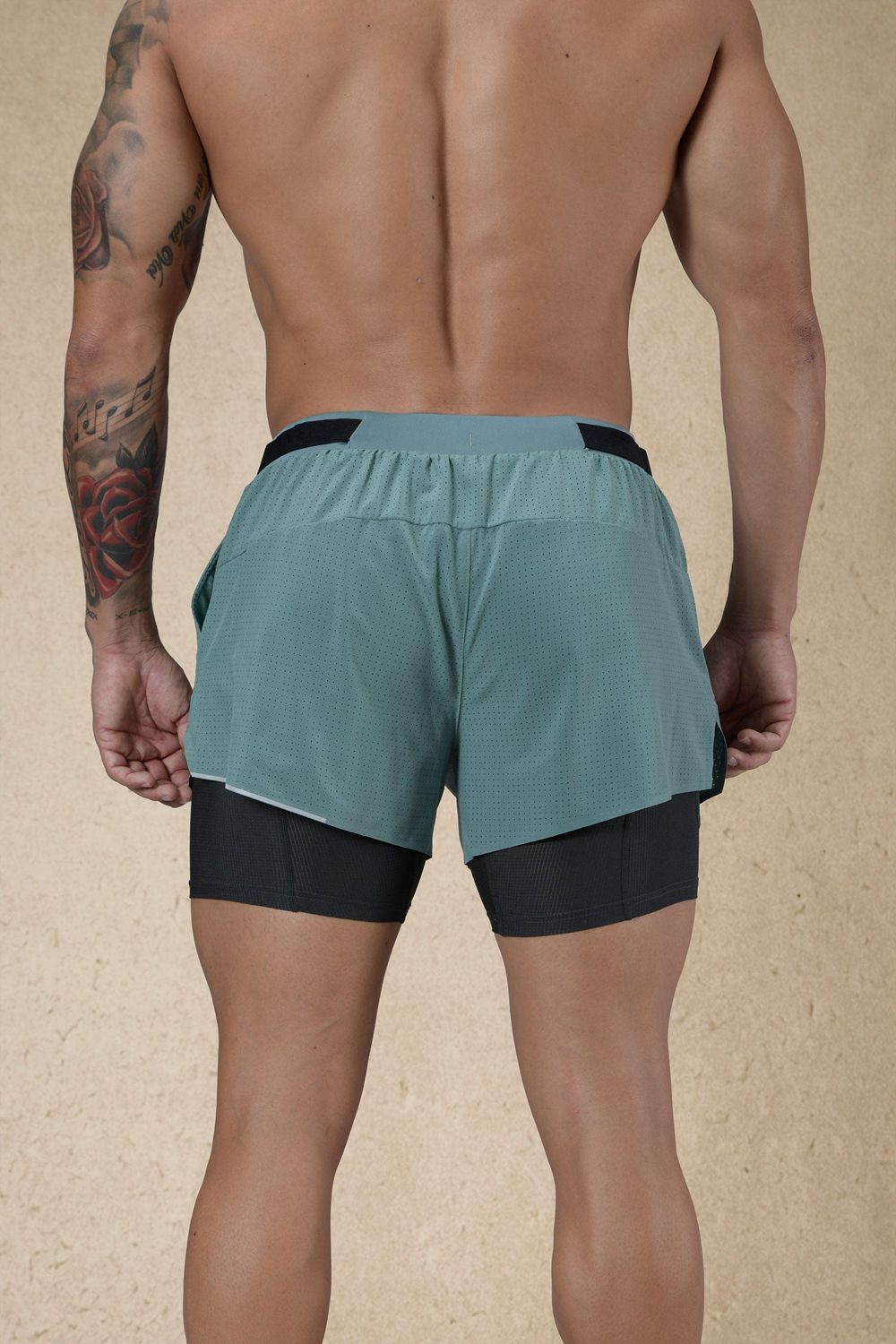 Young LA 124 - 6am Compression Shorts Aqua | Australia MQTIS-6910