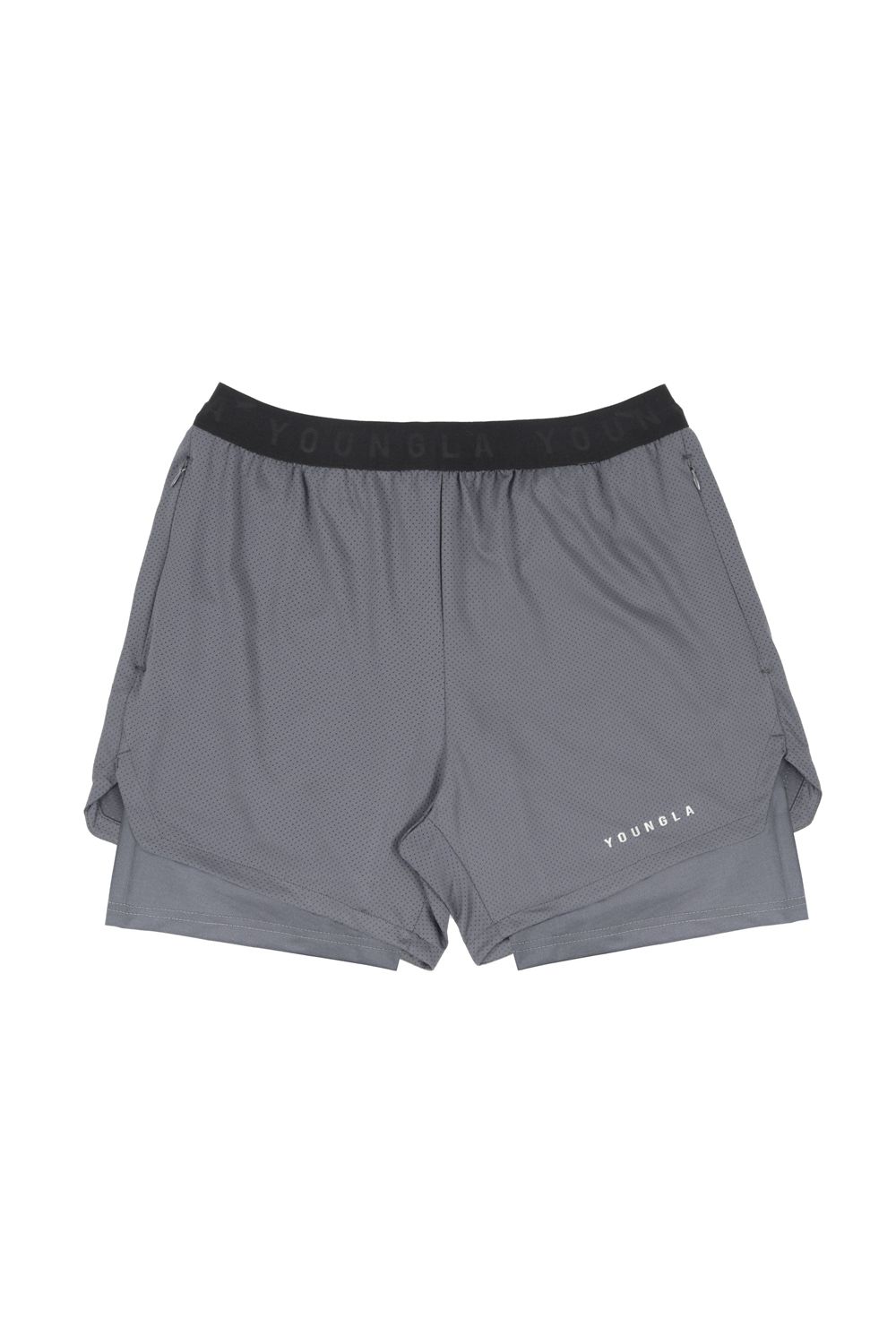 Young LA 129 Trilogy Compression Shorts Grey | Australia XMUCZ-6082