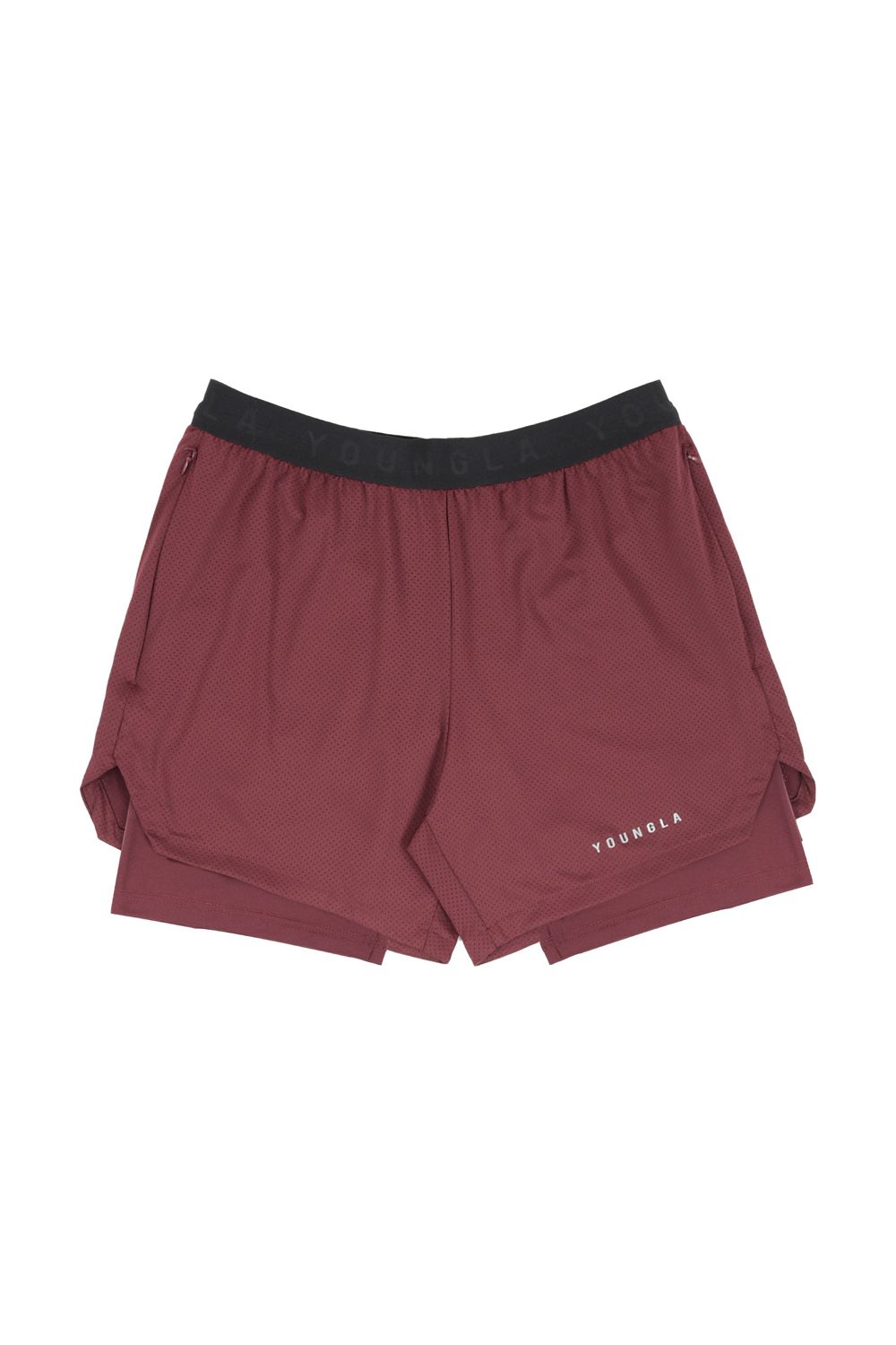 Young LA 129 Trilogy Compression Shorts Burgundy | Australia JQGIL-4392