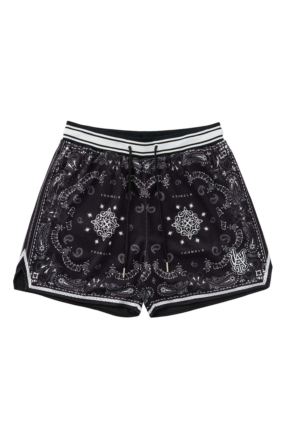 Young LA 132 Infamous Bandana Shorts Black | Australia DXWCA-4035