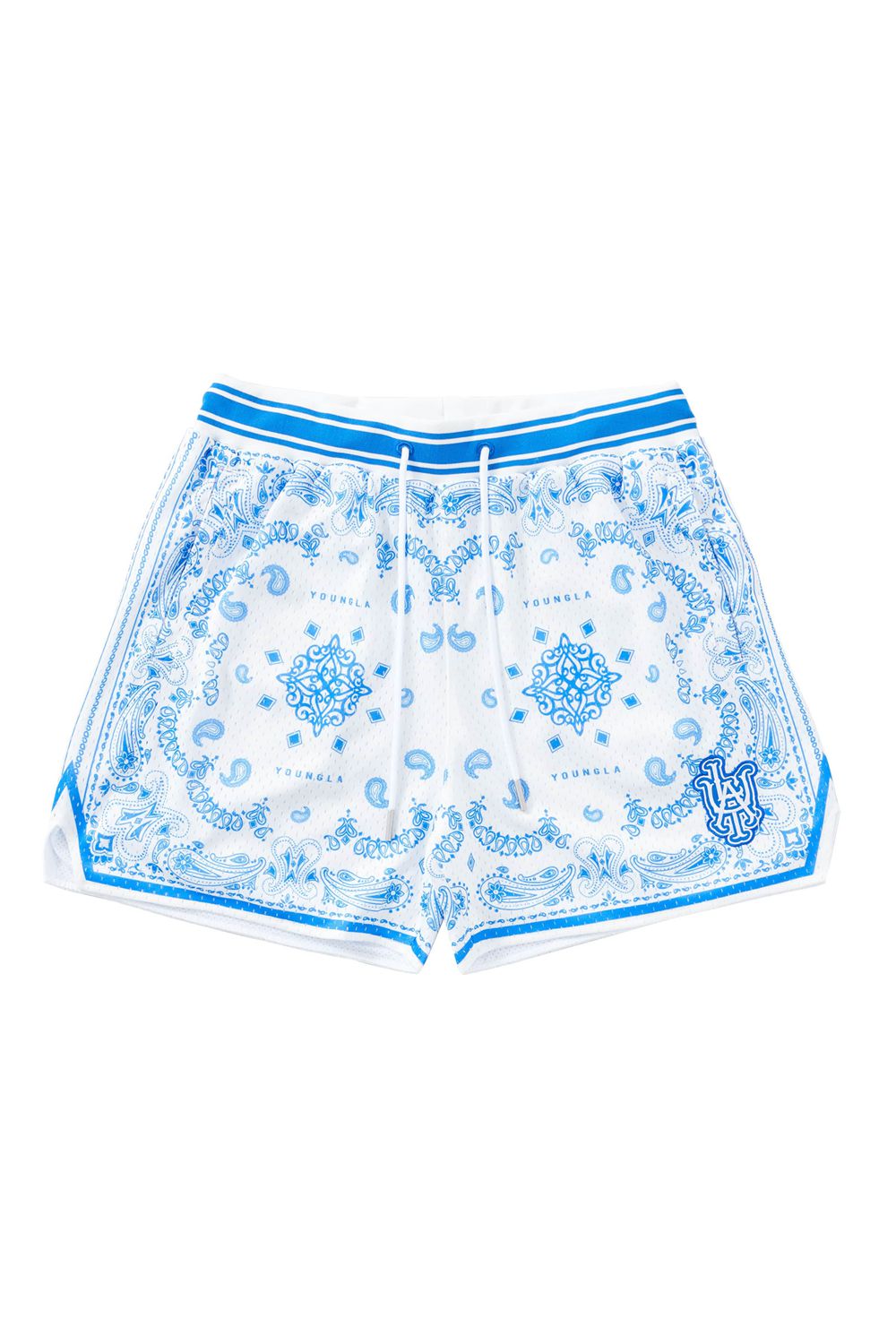 Young LA 132 Infamous Bandana Shorts Blue | Australia YOZIH-6592