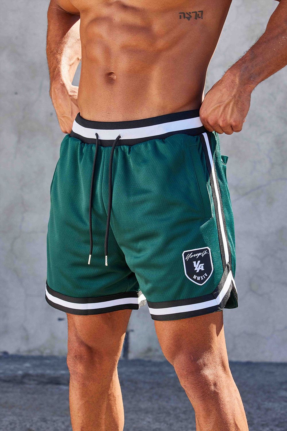 Young LA 133 Home Plate Shorts Green | Australia KTOZC-8362