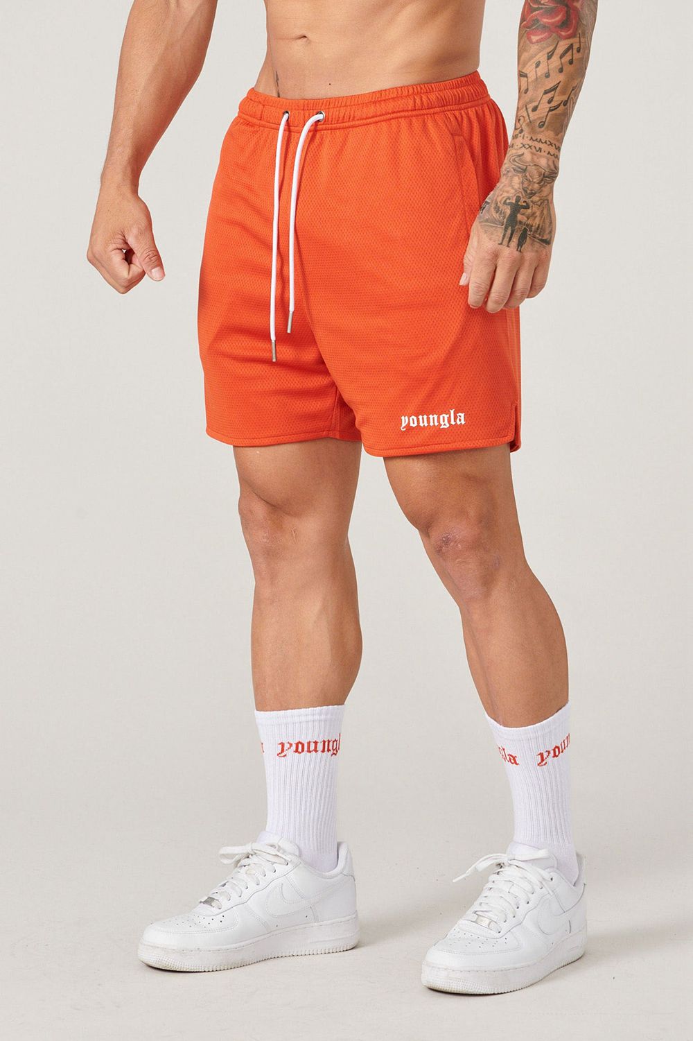 Young LA 134 Game-Time Shorts & Socks Set Orange | Australia JTZGK-1568