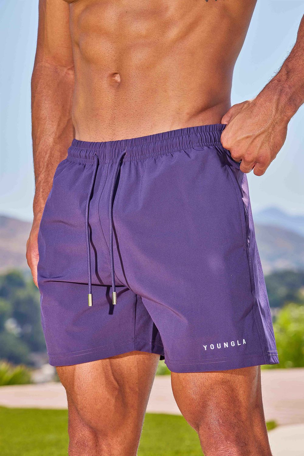 Young LA 136 - Reveal Swim Shorts Purple | Australia GZIVA-6213