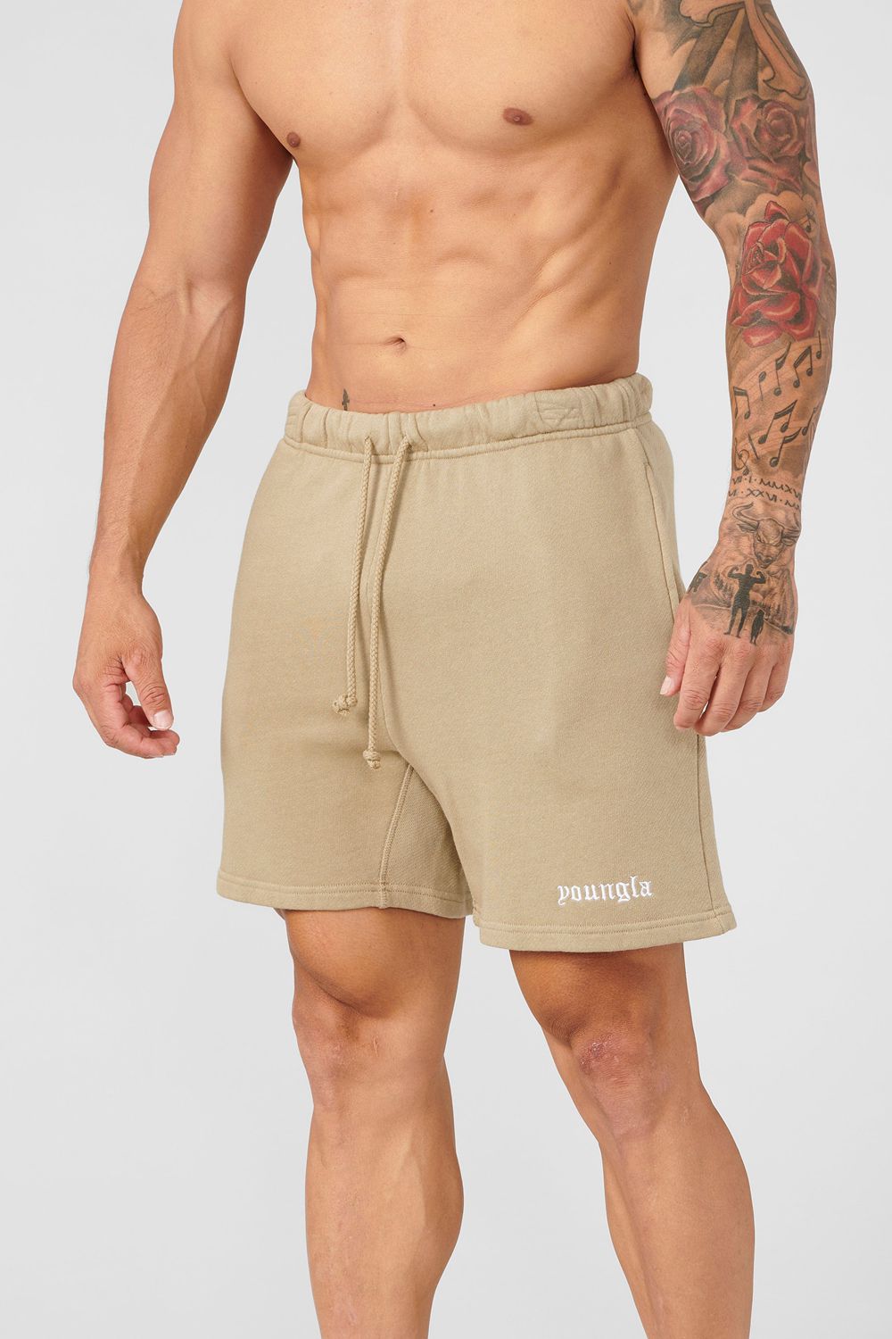 Young LA 139 Earthy Collection - Shorts Beige | Australia LGTPB-6210