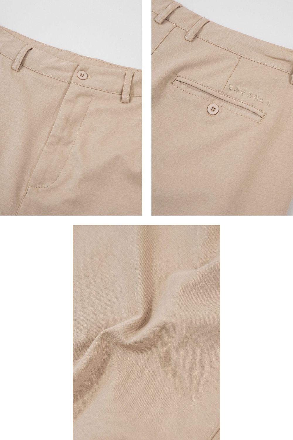 Young LA 145 Casual Chino Shorts Beige | Australia VIKGQ-1648