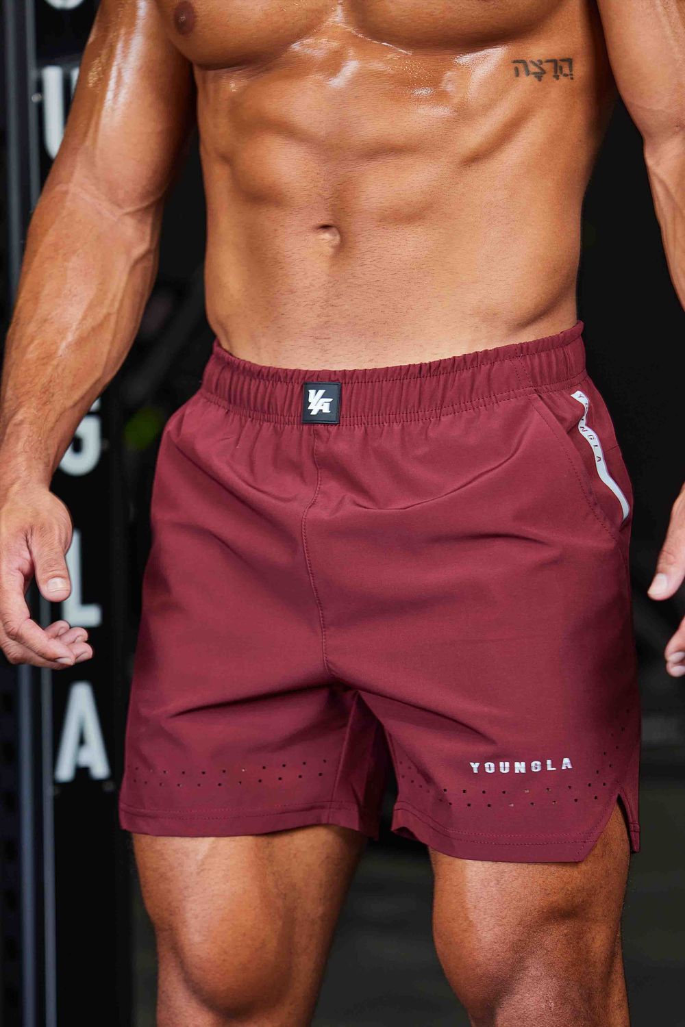 Young LA 146 Sprint Shorts Burgundy | Australia QWYMD-6405