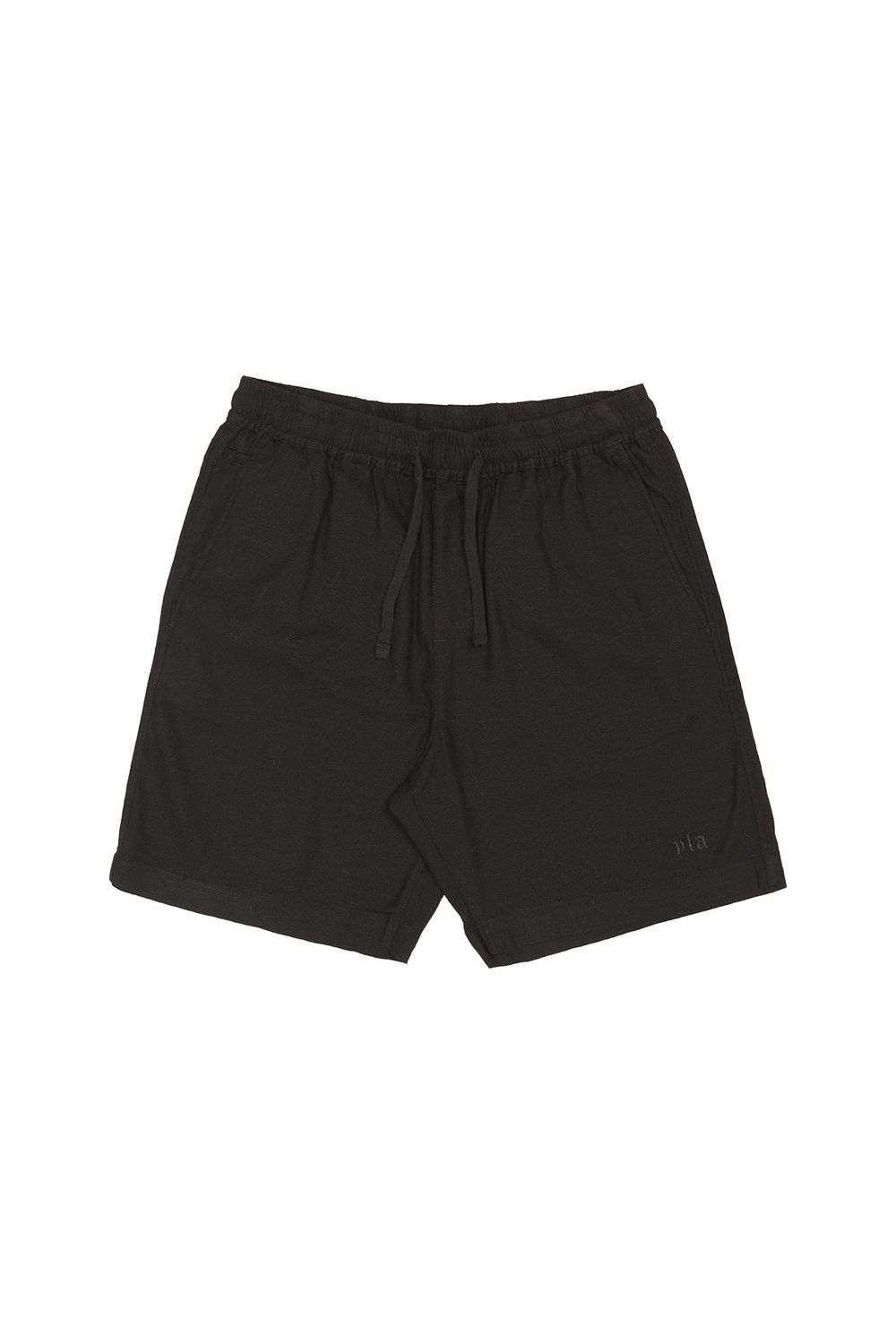 Young LA 147 - Simply Linen Shorts Black | Australia GZDST-0742