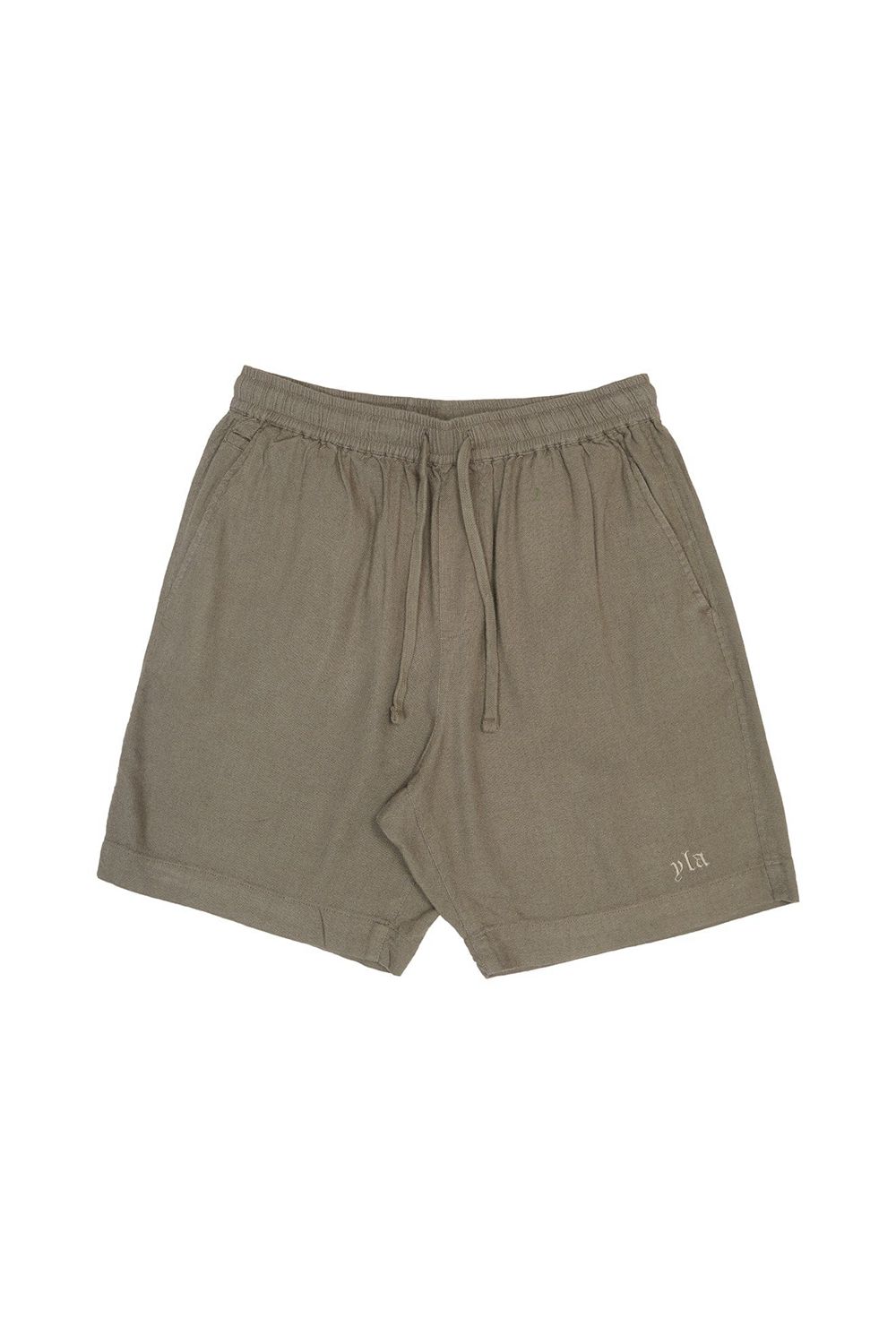 Young LA 147 - Simply Linen Shorts Olive | Australia ESMFG-0395